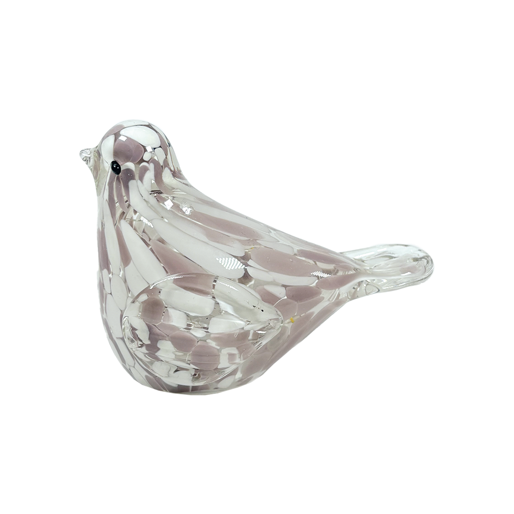 oiseau moucheté rose