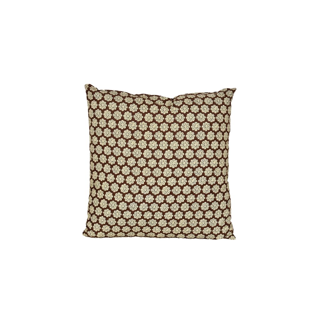Coussin Print carré jaipur marron 45x45cm