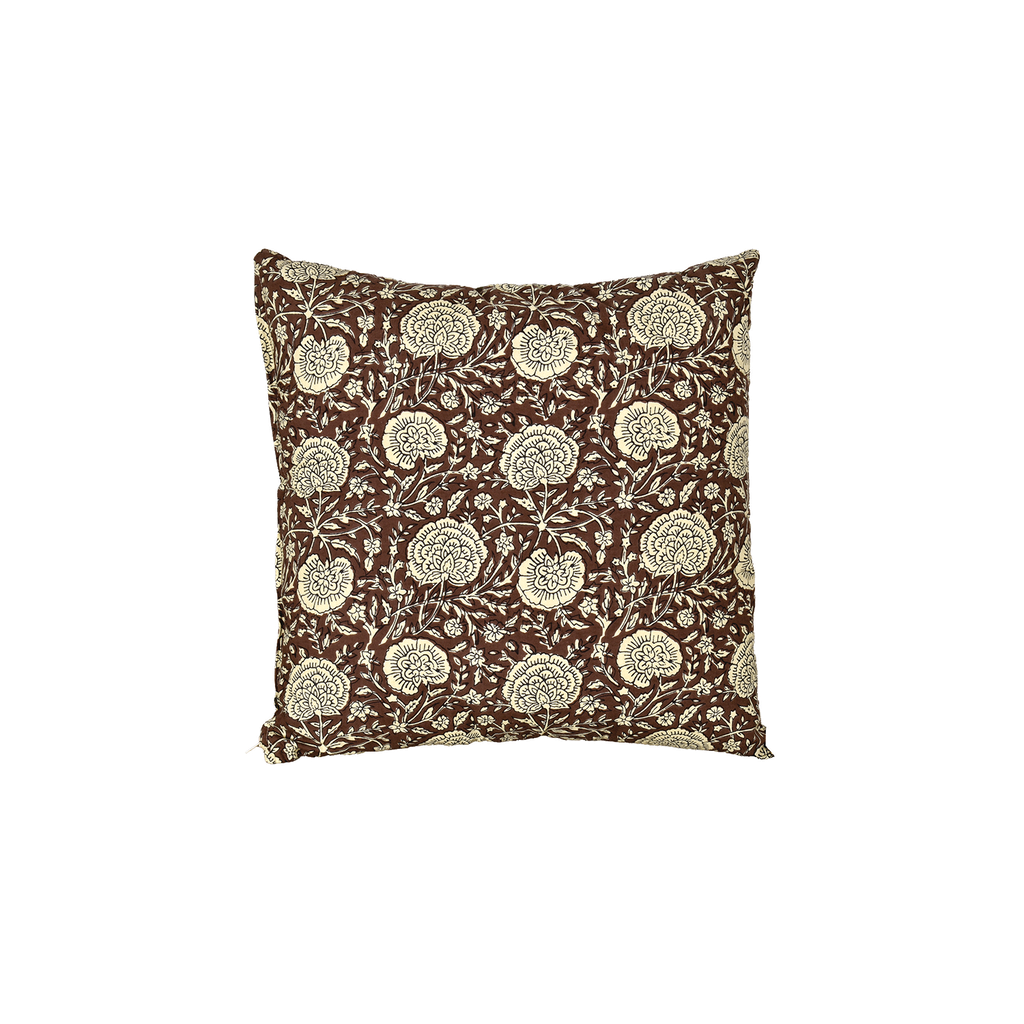 Coussin Print carré pipar marron 45x45cm