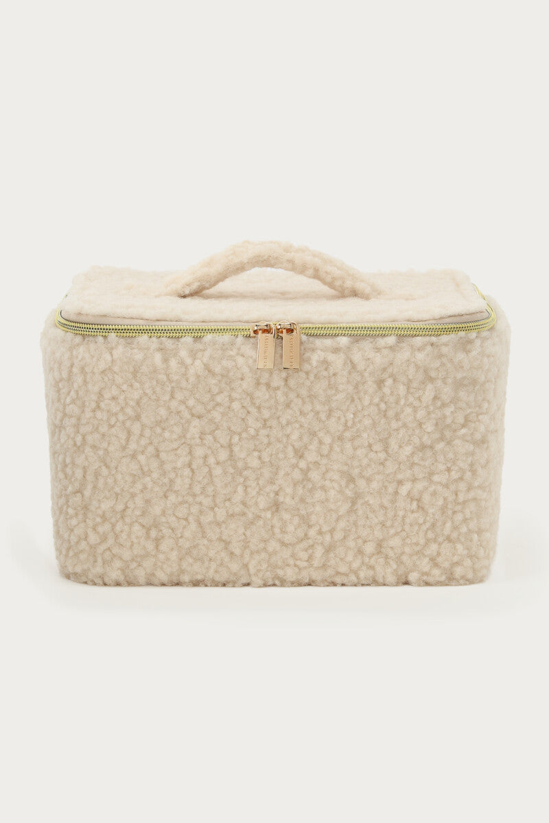 Trousse de toilette teddy beige