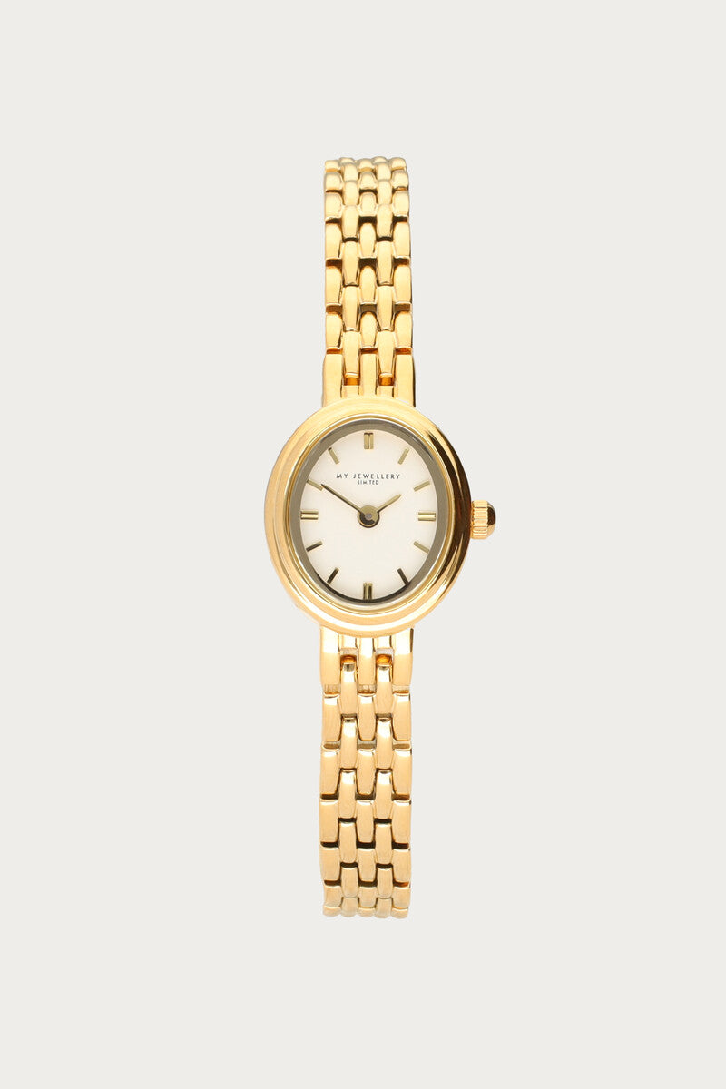 Montre ovale minimaliste
