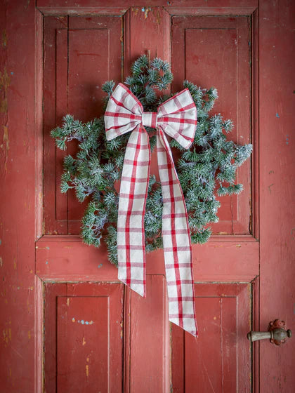 Noeud ruby blanc et rouge