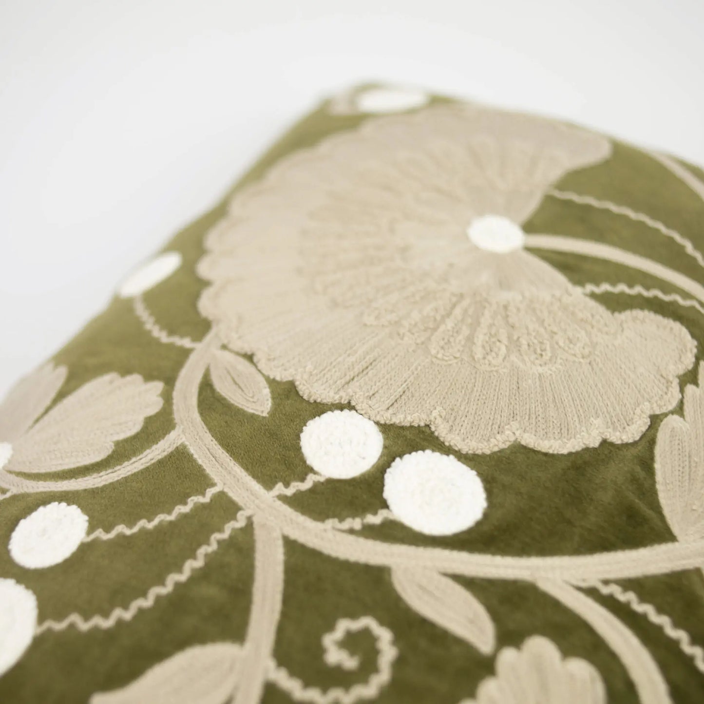 Coussin Sabina vert 40x60
