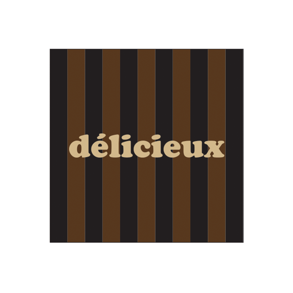 Serviette papier rayure délicieux x20