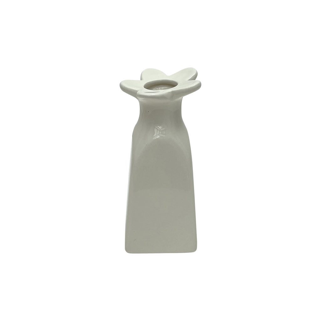 Déco soliflore fleur pm blanc cassé