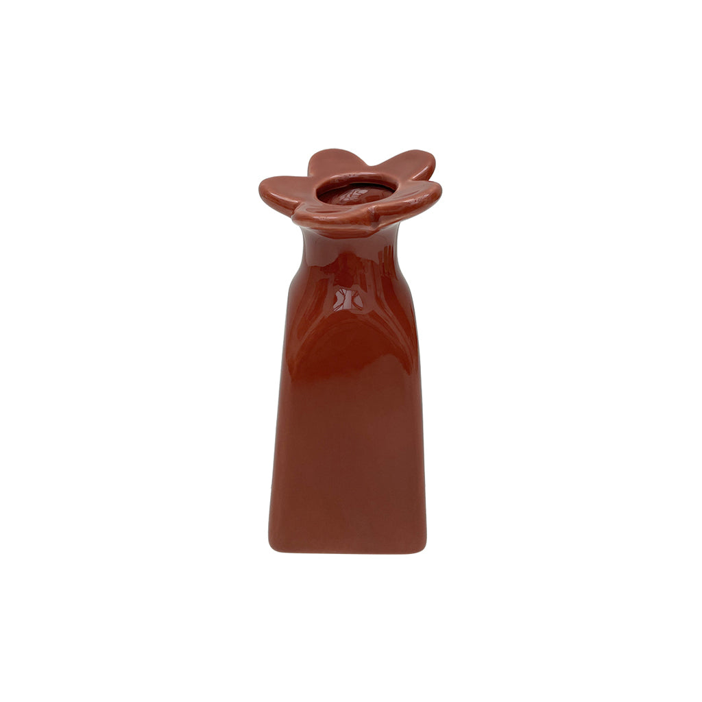 Déco soliflore fleur pm terracotta