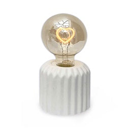 Déco LED mini blanche cœur à piles
