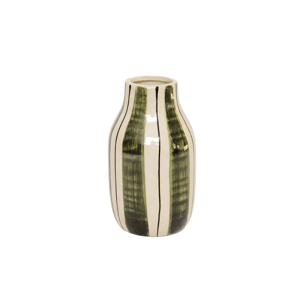 Vase giulia pm rayé kaki