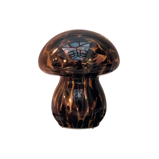 Déco LED champi tacheté leopard à piles