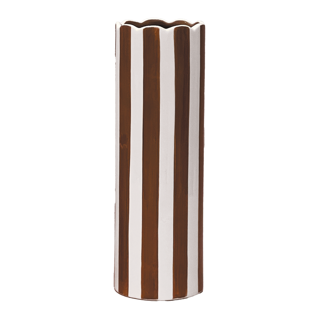 Vase Paul gm marron
