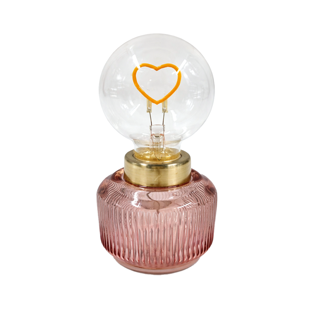 Déco LED Vaness rose cœur à piles