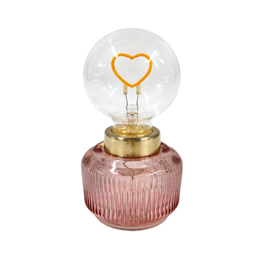 Déco LED Vaness rose cœur à piles