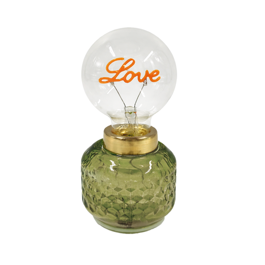 Déco LED Vaness love vert à piles