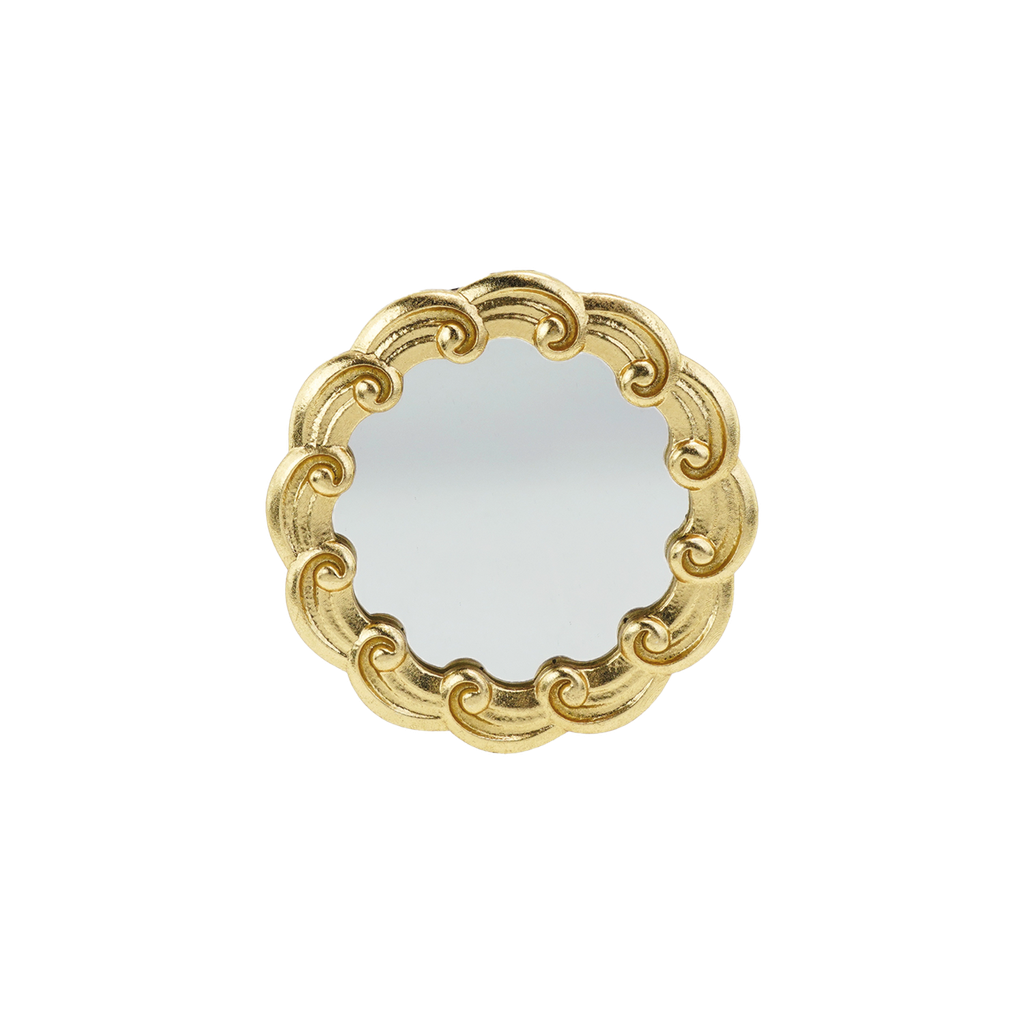 Miroir vague doré