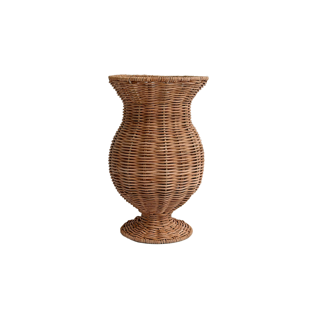 Déco vase medicis décoratif rotin