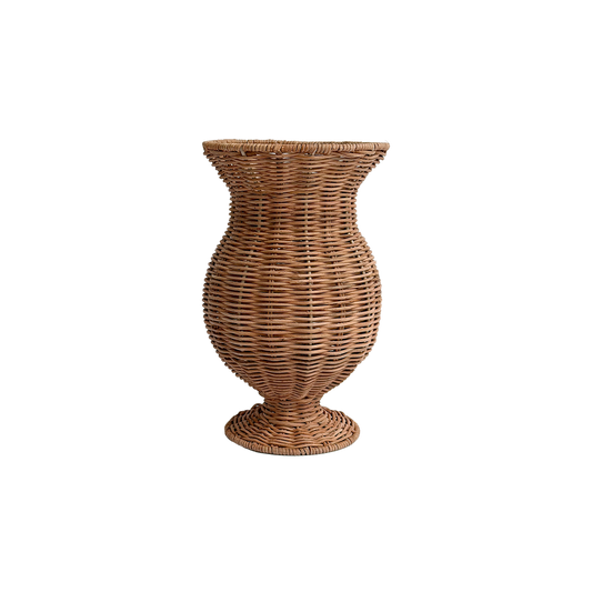 Déco vase medicis décoratif rotin