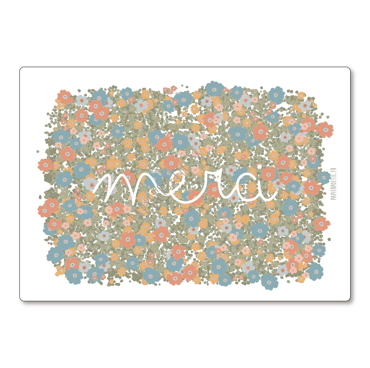 Carte/Card "Merci" liberty