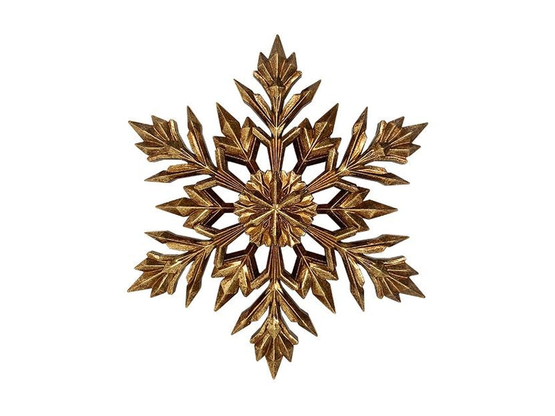 Déco murale flocon doré