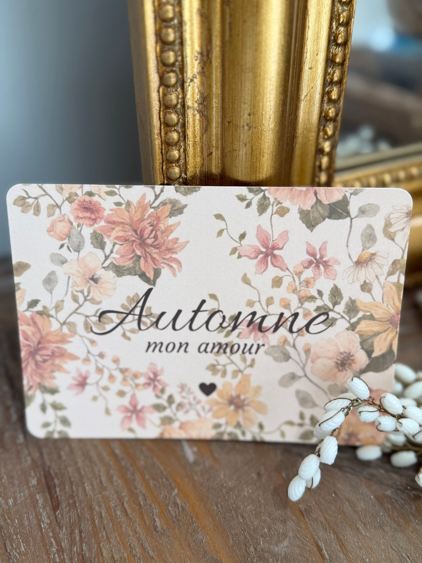 Carte Automne mon amour