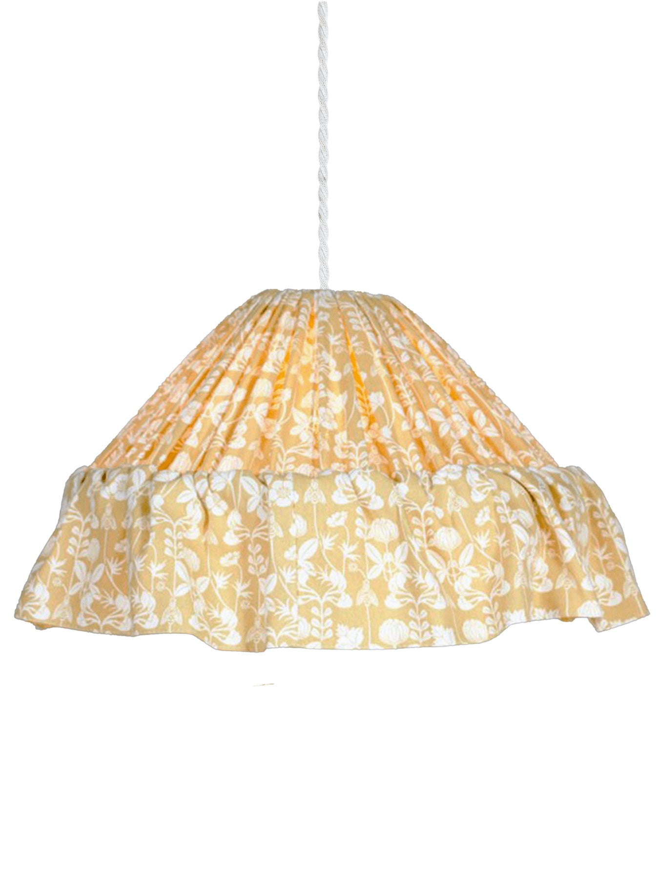 Suspension Stina jaune motifs