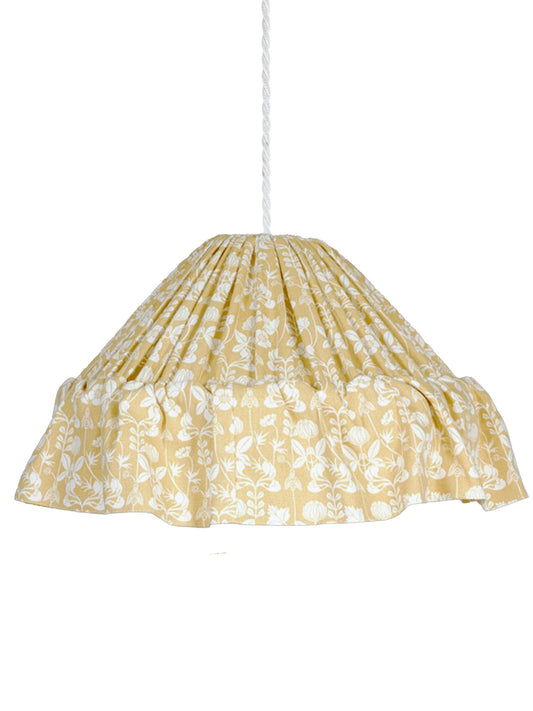 Suspension Stina jaune motifs