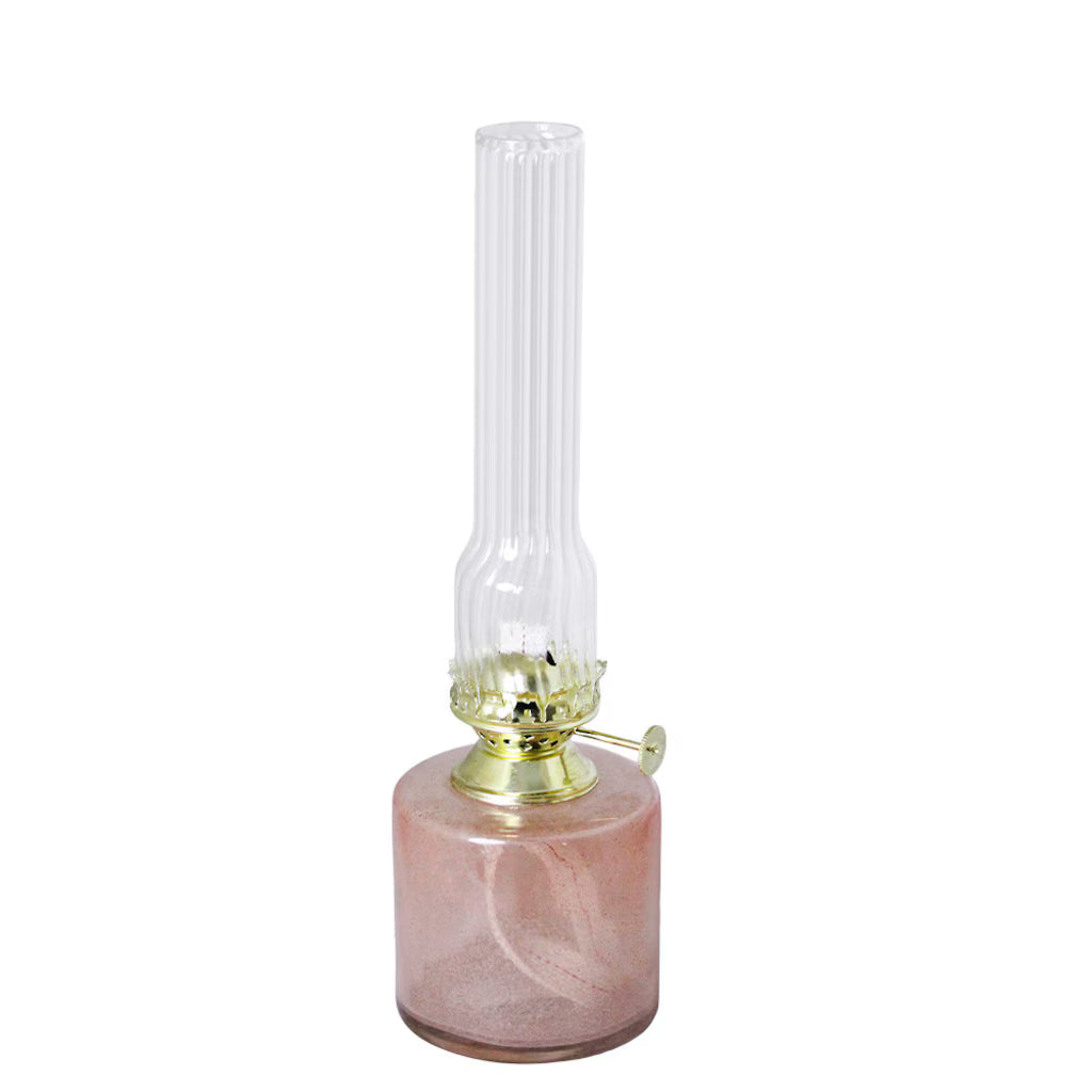Lampe à pétrole Elvira rose cendré petite