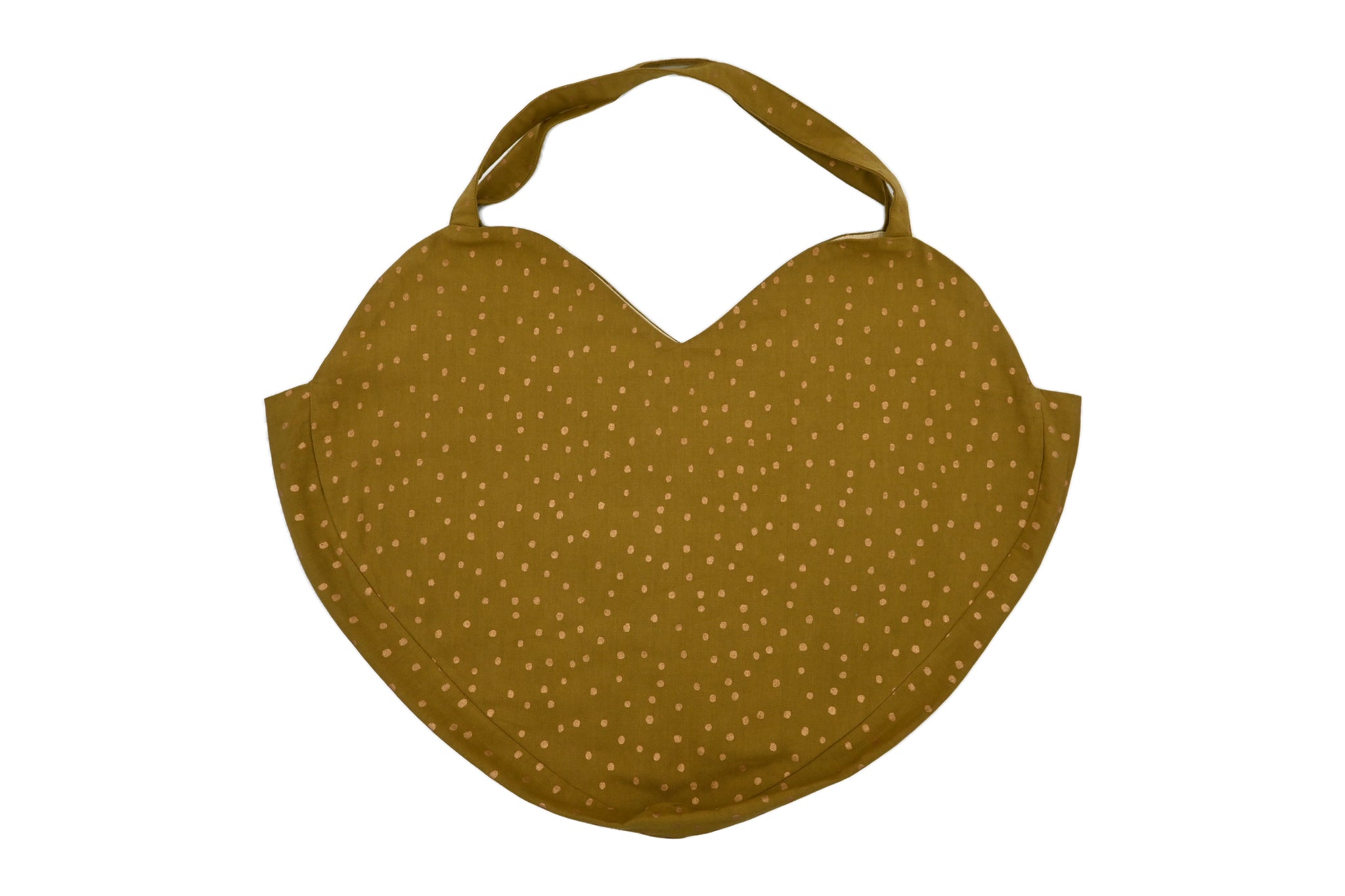 SAC COEUR GENEREUX - DOTS - Vieil or