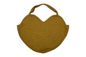 SAC COEUR GENEREUX - DOTS - Vieil or