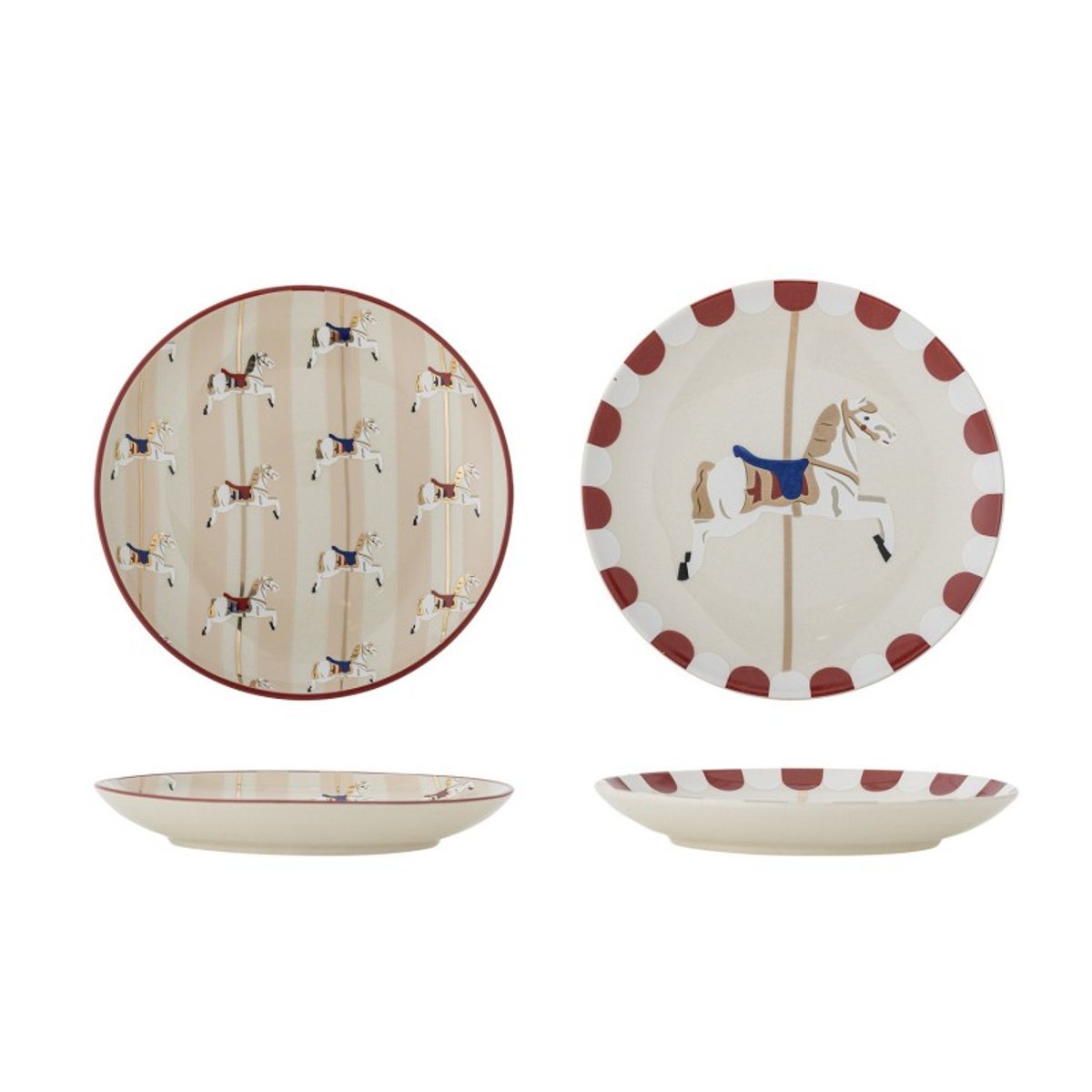 Petite assiette carrousel Merry go round set de 2