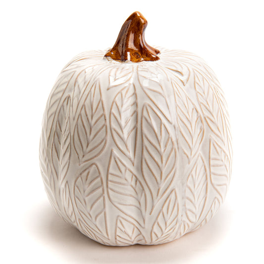 Citrouille decoration blanche