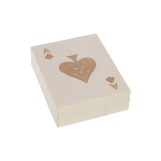 BOITE DECO CARTES RESINE