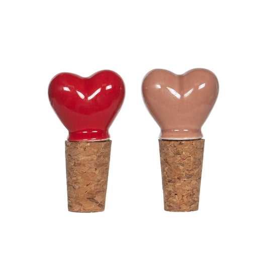 Coffret 2 bouchons coeur