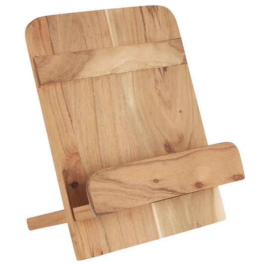 Porte-livre de cuisine en bois d'acacia