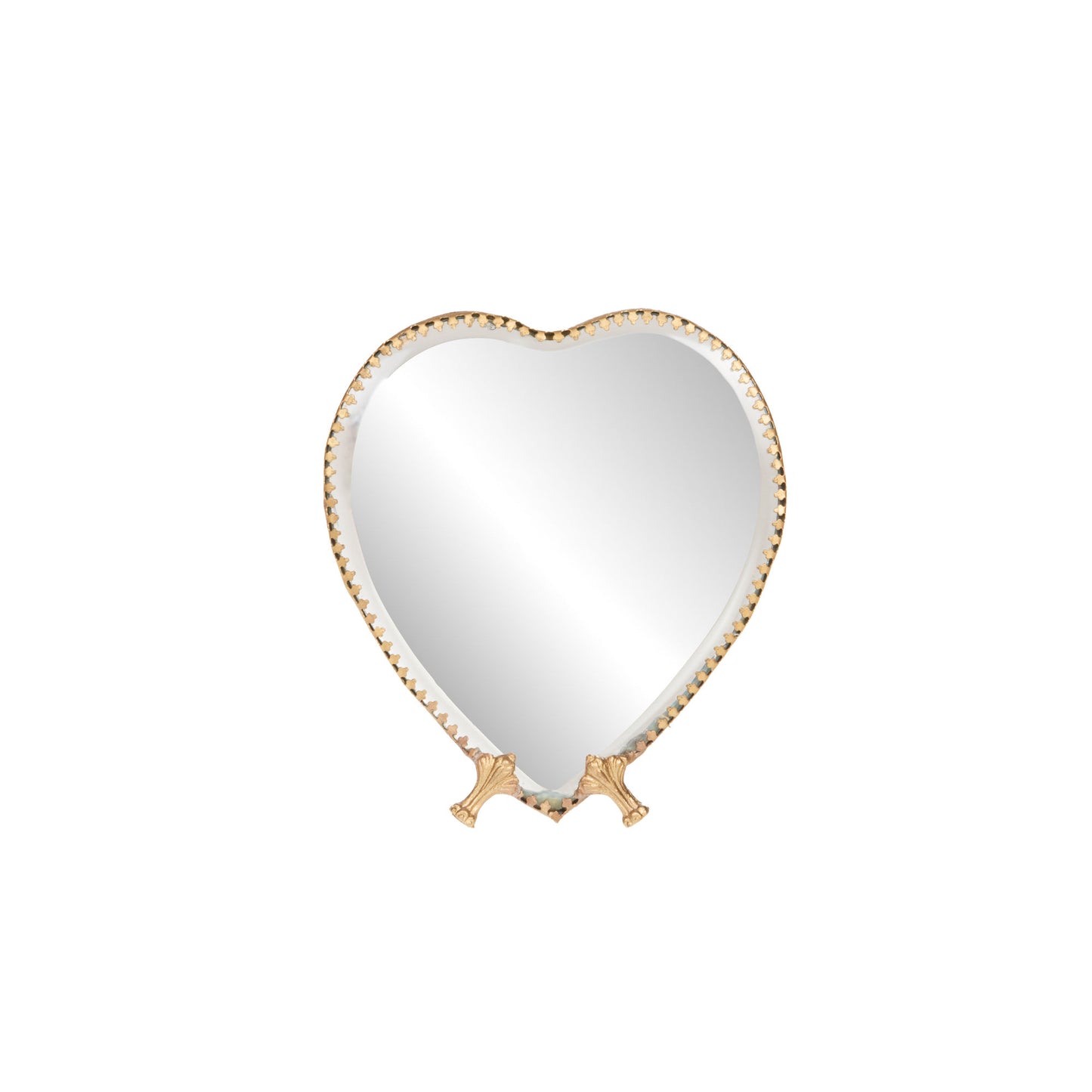 Miroir décoratif à poser en forme de cœur