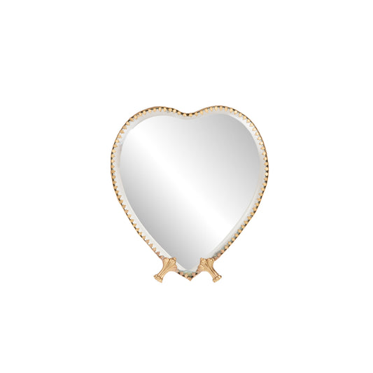 Miroir décoratif à poser en forme de cœur
