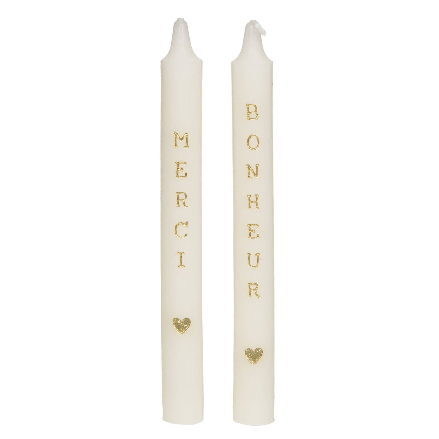 2 chandelles merci coeur
