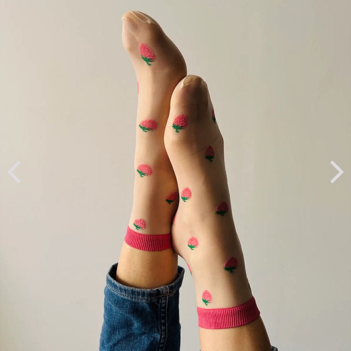 Clémence - Chaussettes fantaisie femme rose FRAMBOISES