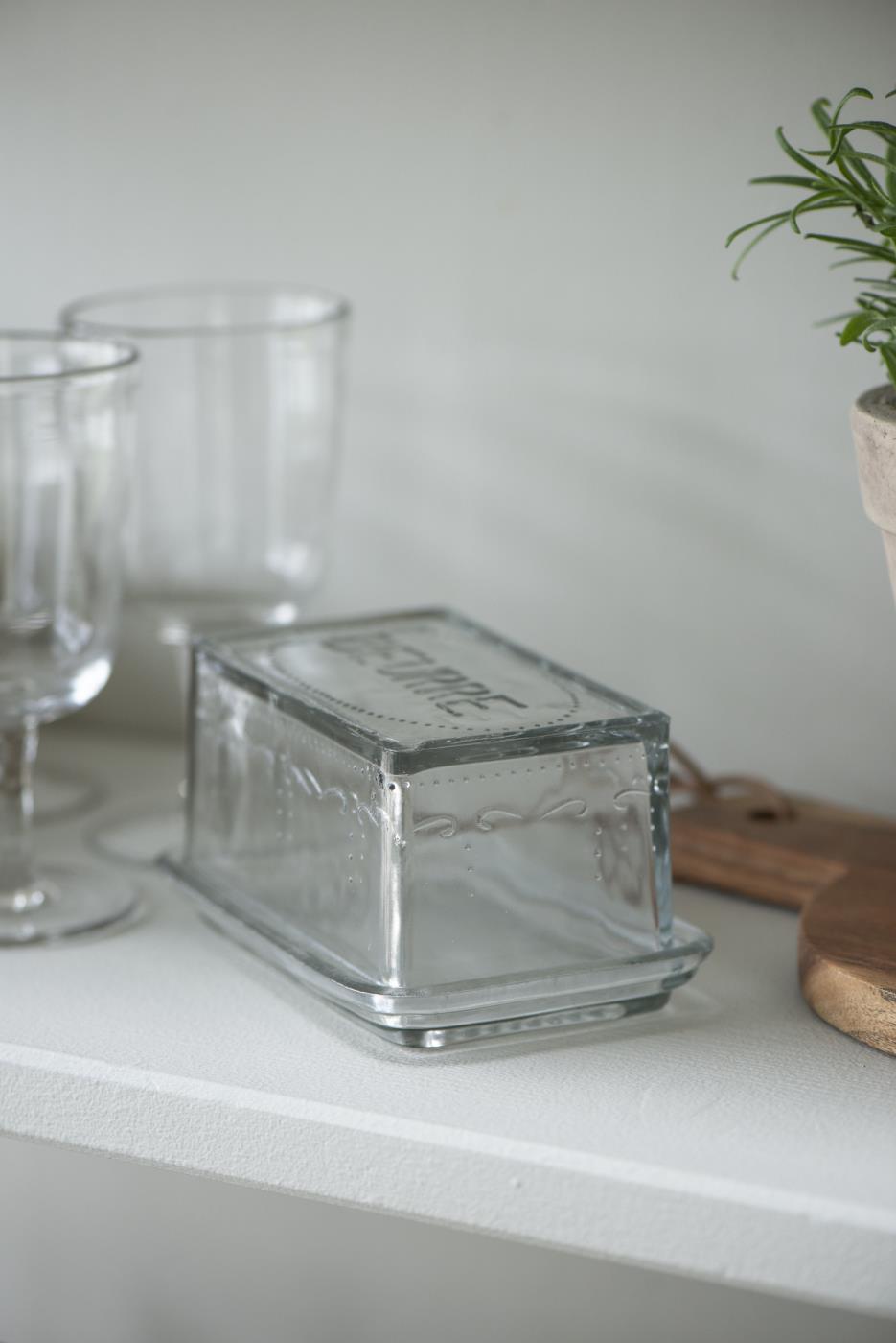 Beurrier en verre