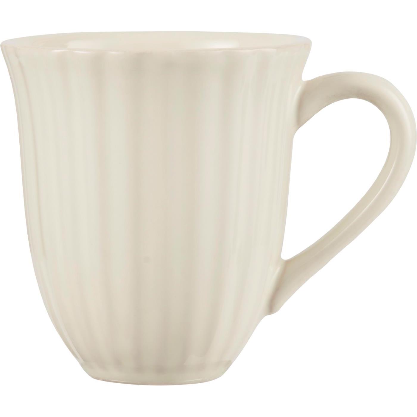 Tasse avec rainures Crème Mynte