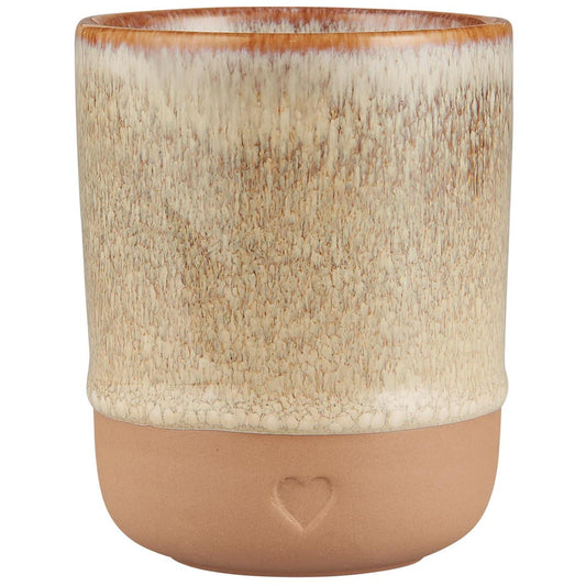 Mug sans anse Coeur argile