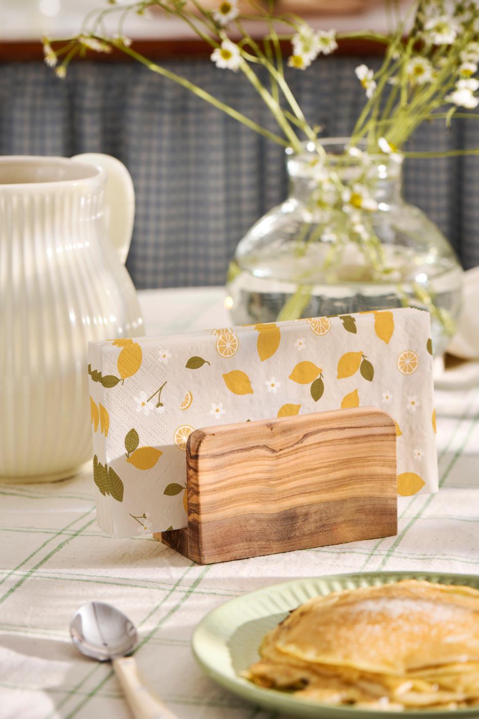 Porte serviettes en bois d'olivier