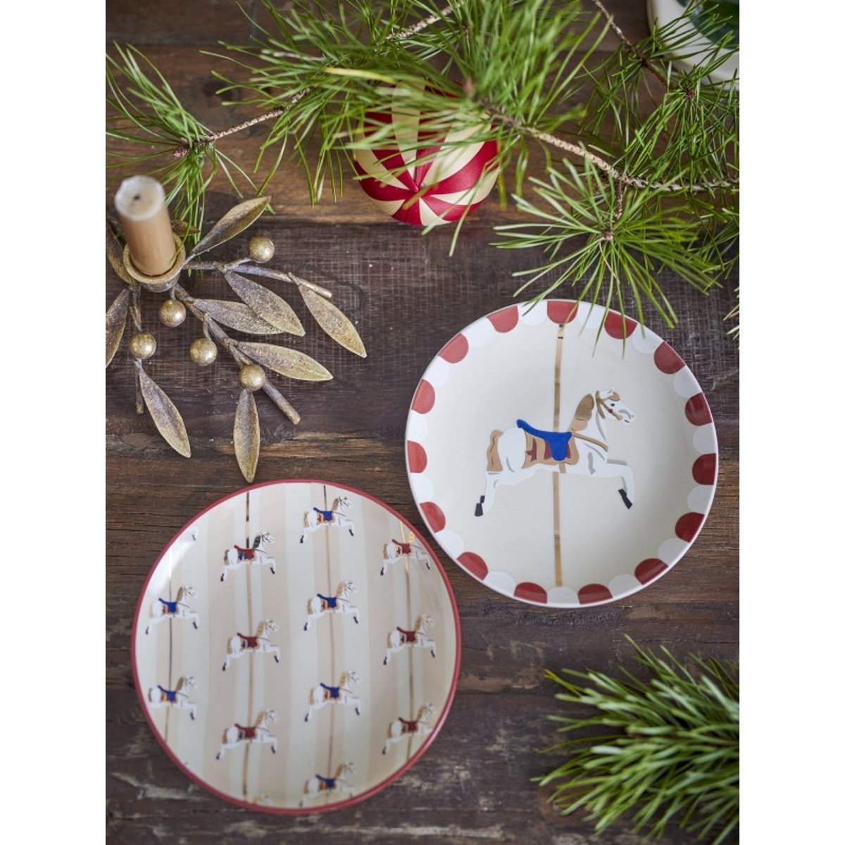 Petite assiette carrousel Merry go round set de 2