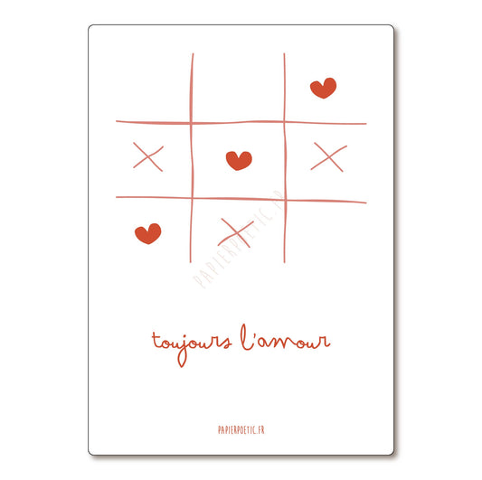 Carte Postale / Card "Toujours l'amour"