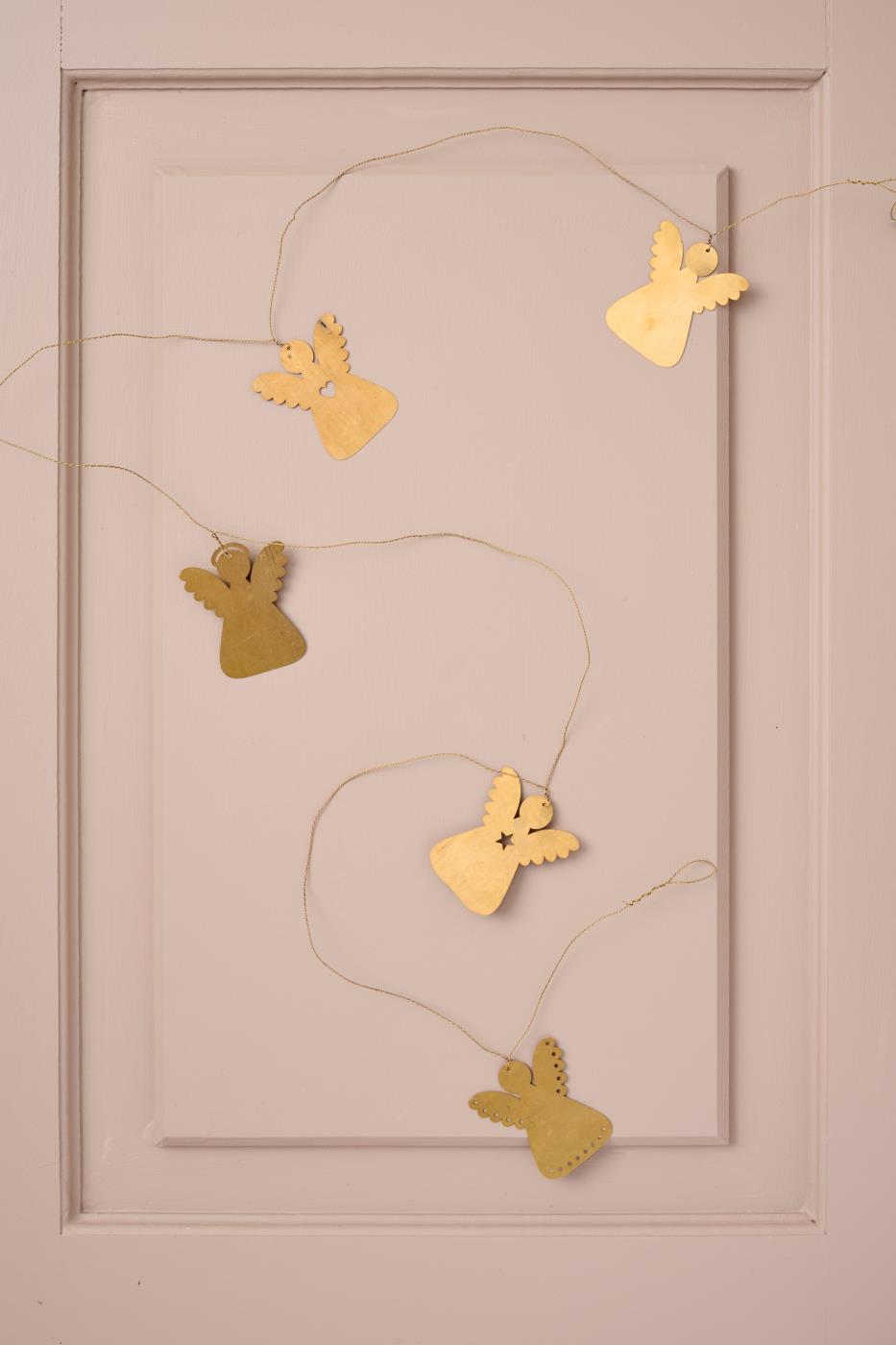 Guirlande ange métal doré