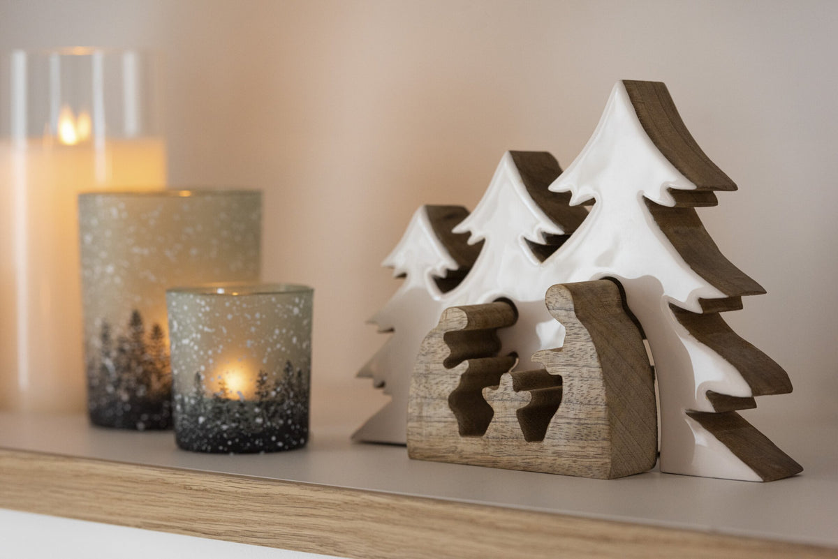 Créche sapin bois