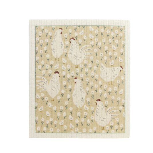 Eponde de vaisselle plate poule