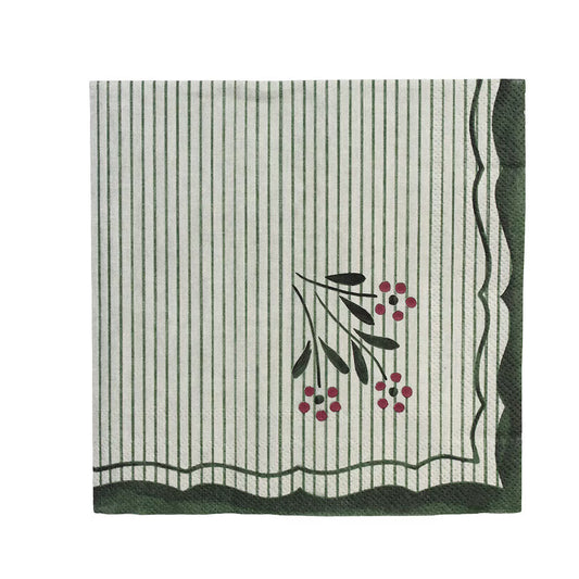 Servilles en papier Esther Wildflower Green