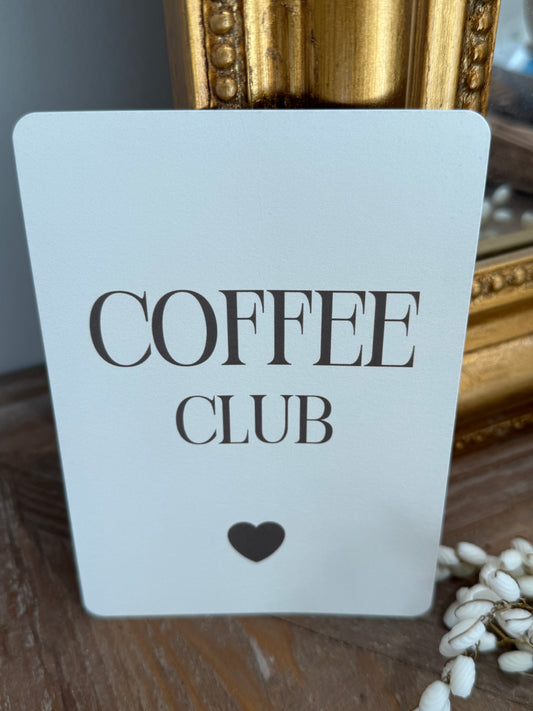 Carte Coffee club