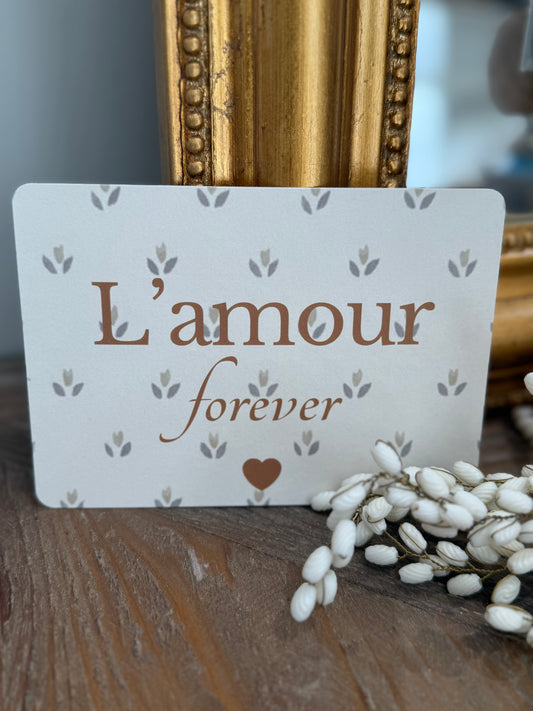 Carte l’amour forever