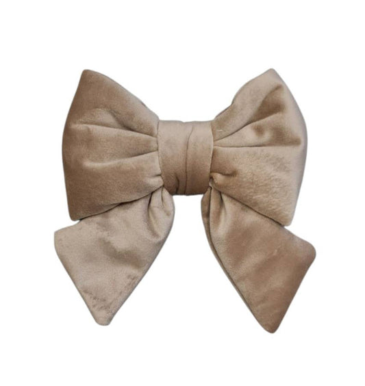 Ruban de Noël rembourré en velours, 14 x 15 cm: Beige